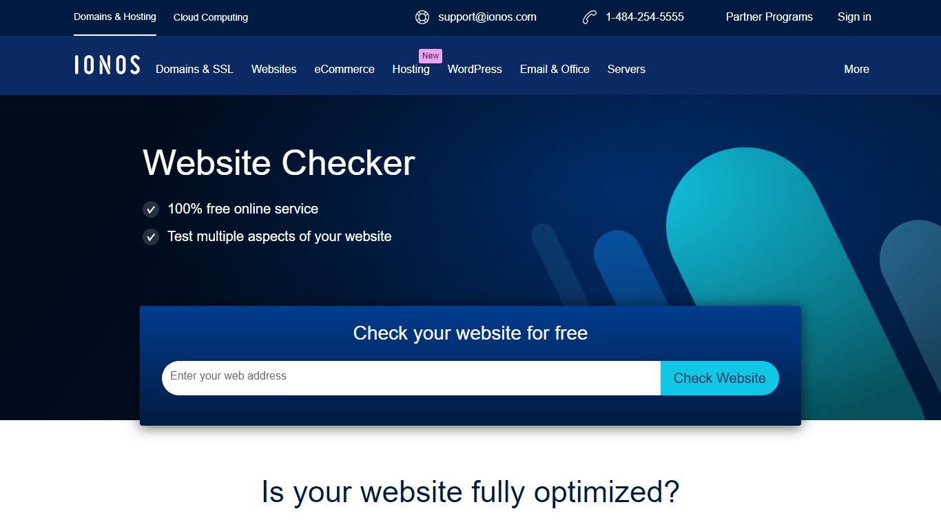 Website Checker | Free online performance analysis of websites - IONOS