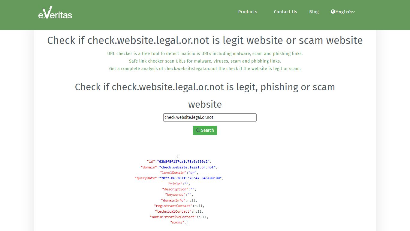 check.website.legal.or.not | URL Checker | Website Checker - EmailVeritas